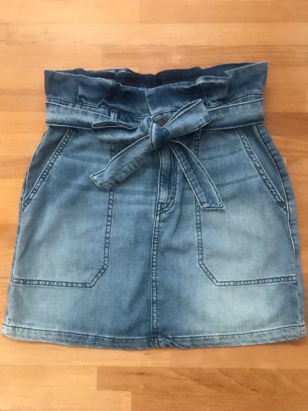 Free People Blue Denim Mini Skirt Splendor In The Grass Size 8 - Picture 3 of 12